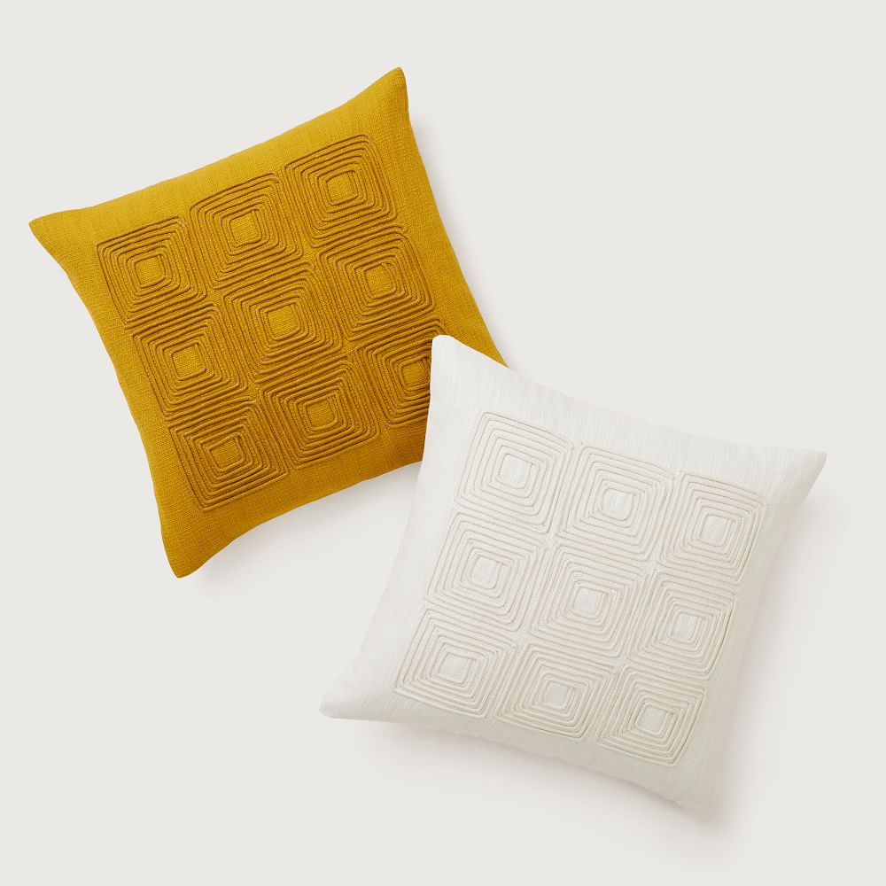 Corded Grid Cushion Cover