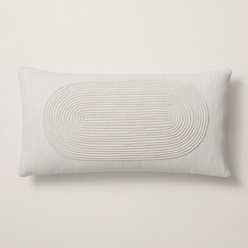 Corded Oval Cushion Cover