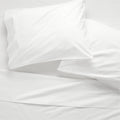 Classic Organic Cotton Percale 400 Thread Count White King Pillowcases Set of 2