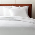 Classic Organic Cotton Sateen 520 Thread Count White King Pillow Shams Set of 2