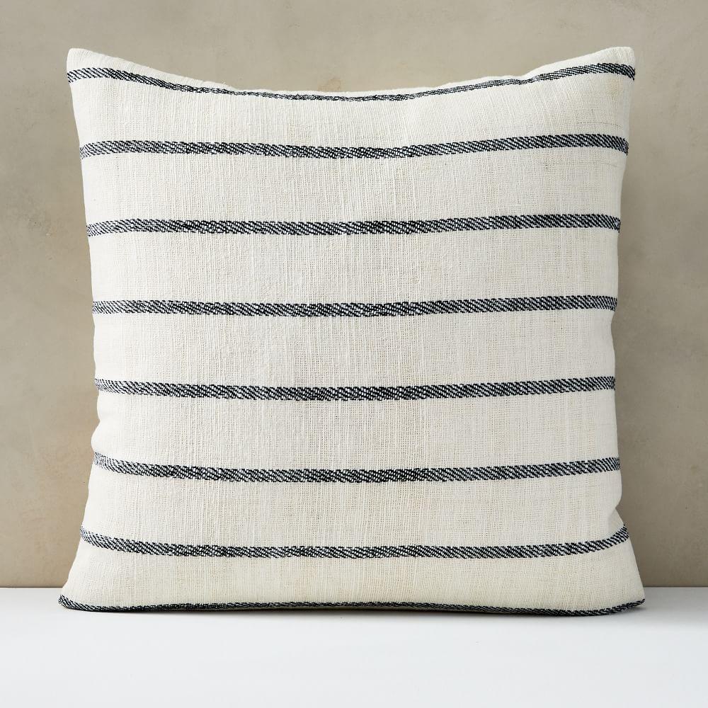 Cotton Silk Simple Stripe Cushion Cover