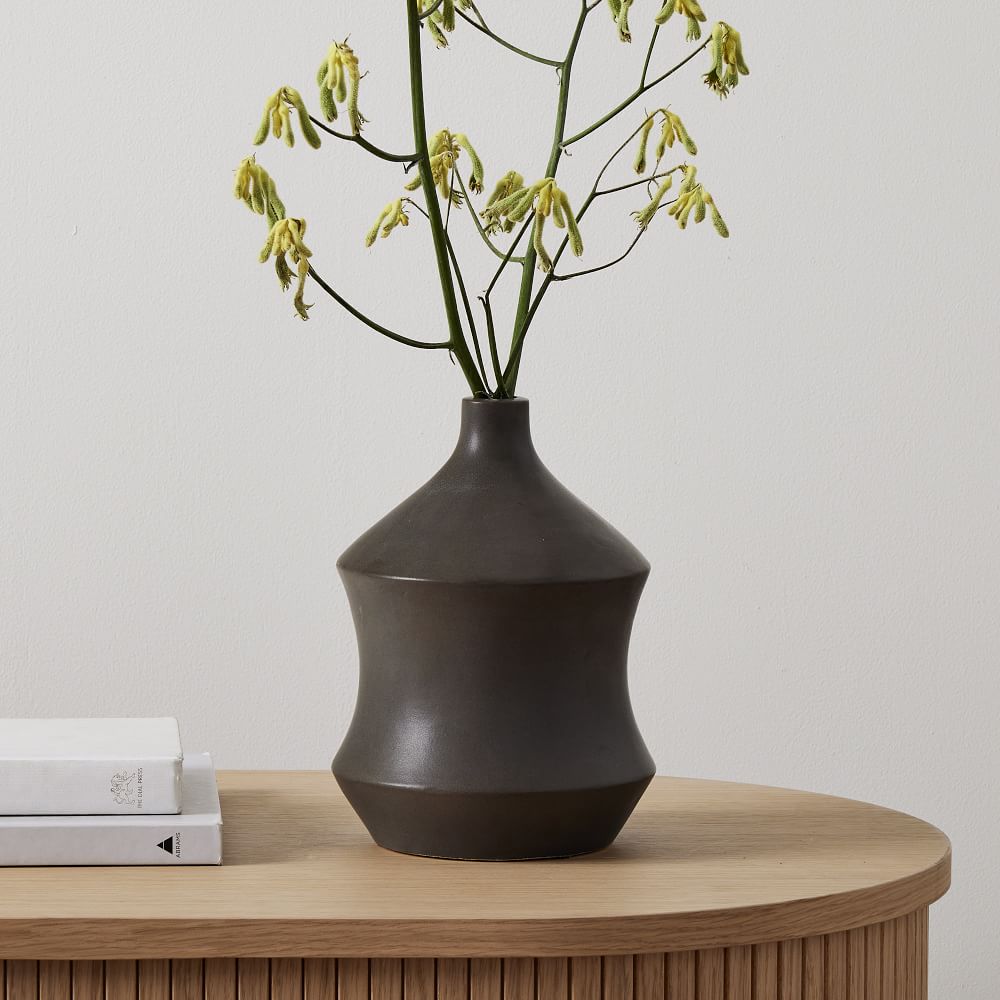 Crackle Glazed Ceramic Vases