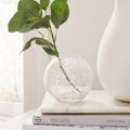 Crackled Glass Vase