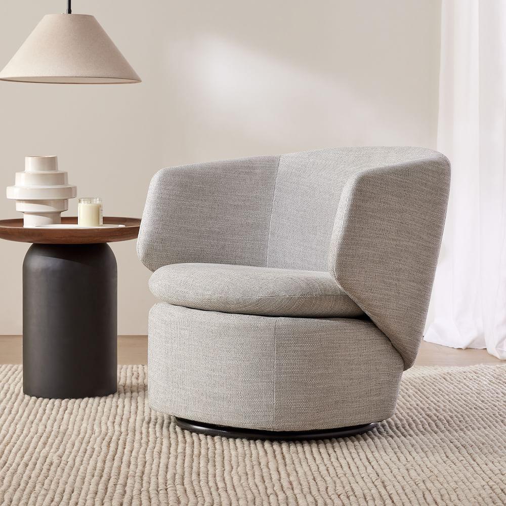 Crescent Swivel Armchair