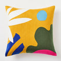Crewel Botanical Forms Cushion Cover