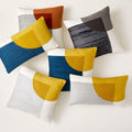 Crewel Overlapping Shapes Pillow Covers