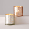 Crosshatch Textured Mercury Vases + Candleholders