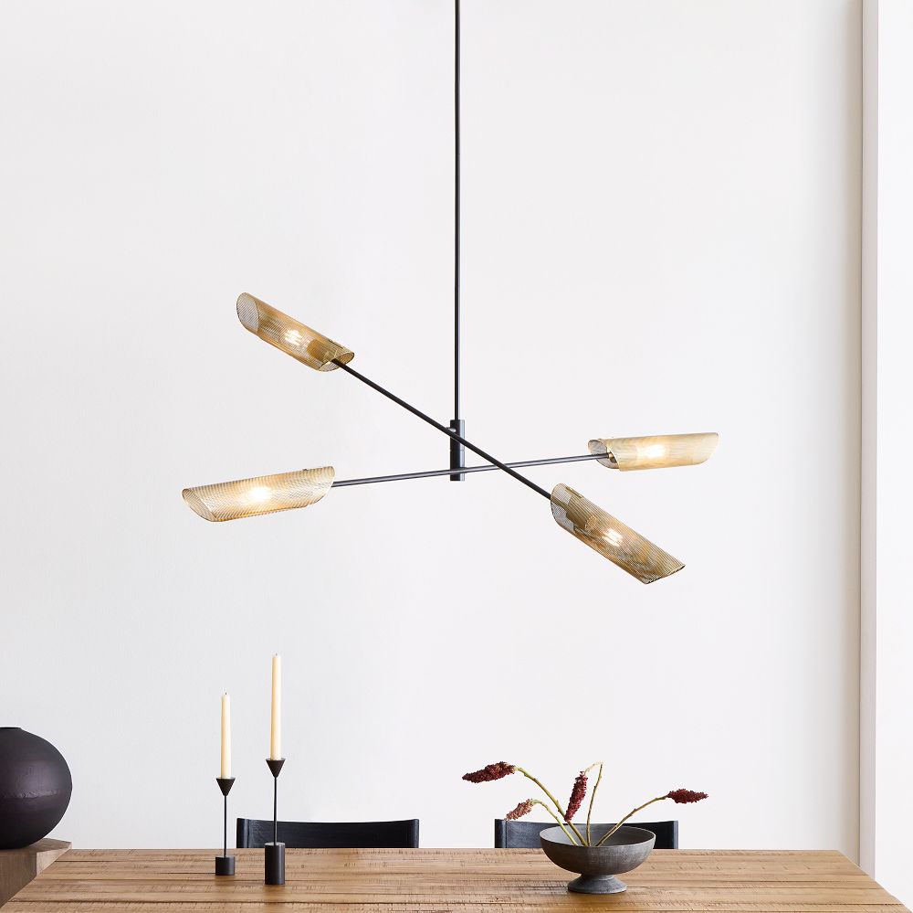 Curl Perforated Chandelier (147 cm)
