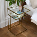 Curved Terrace Storage Bedside Table (40 cm)