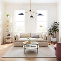 Curvilinear Mid-Century Chandelier