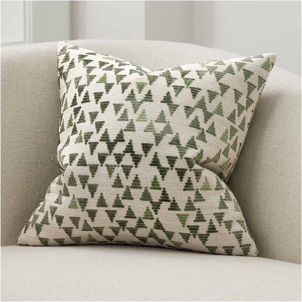 Cut Velvet Trees Cushion Cover