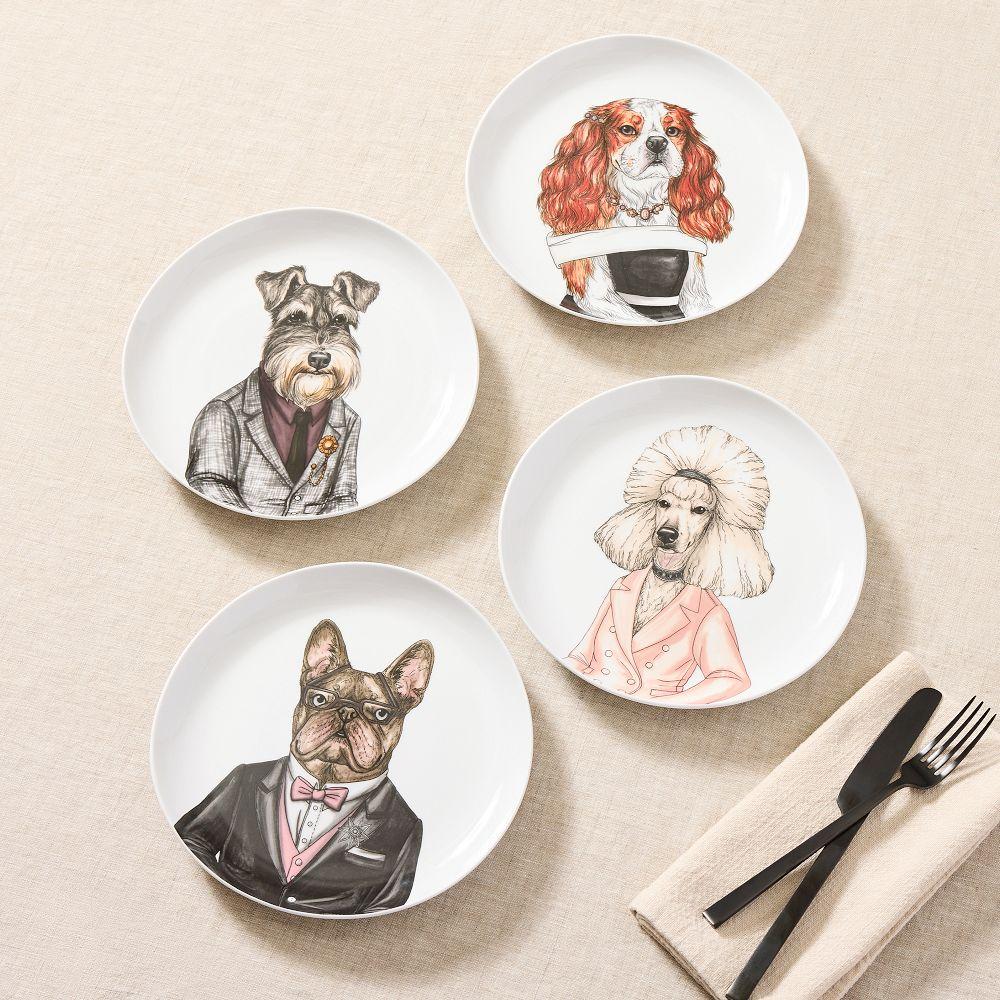 Dapper Animal Best in Show Salad Plates