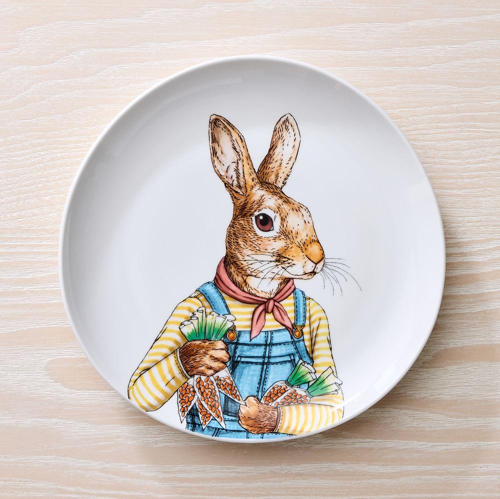 Dapper Animal Collection Salad Plates - Easter