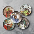 Dapper Animal Halloween Salad Plates