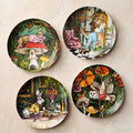 Dapper Animal Holiday Salad Plates