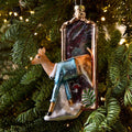 Dapper Deer Glass Bauble