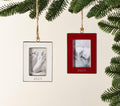 Pottery Barn Kids Dated Enamel Rectangle Frame Ornaments
