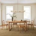 Davies Extendable Wood & Metal Dining Table (198 cm - 249 cm)