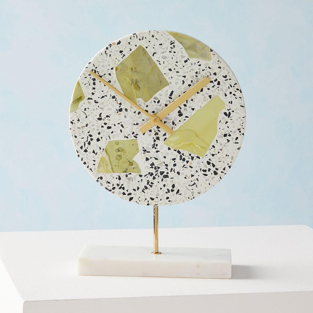 Deco Clock - Speckled Stone