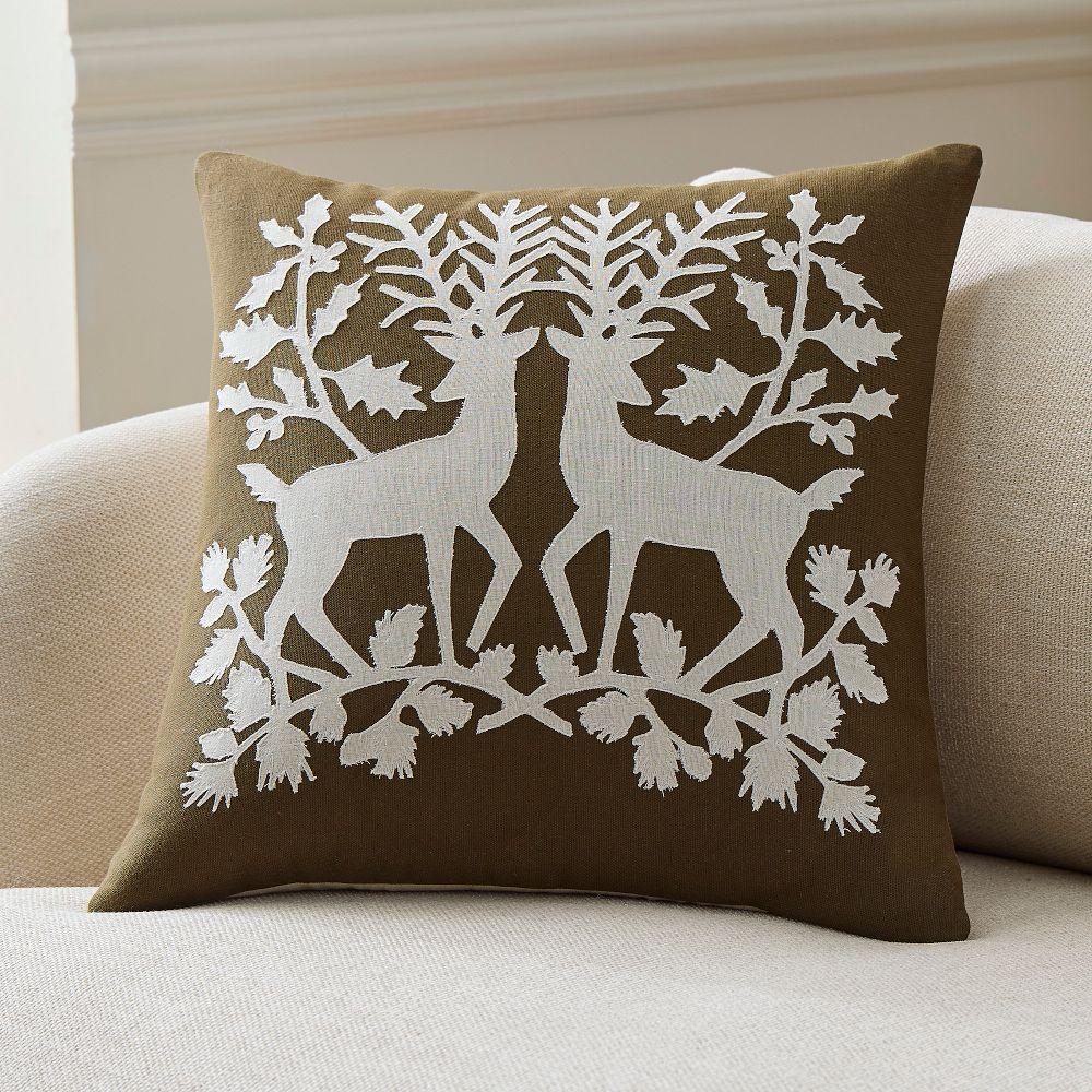 Deer Silhouette Cushion Cover