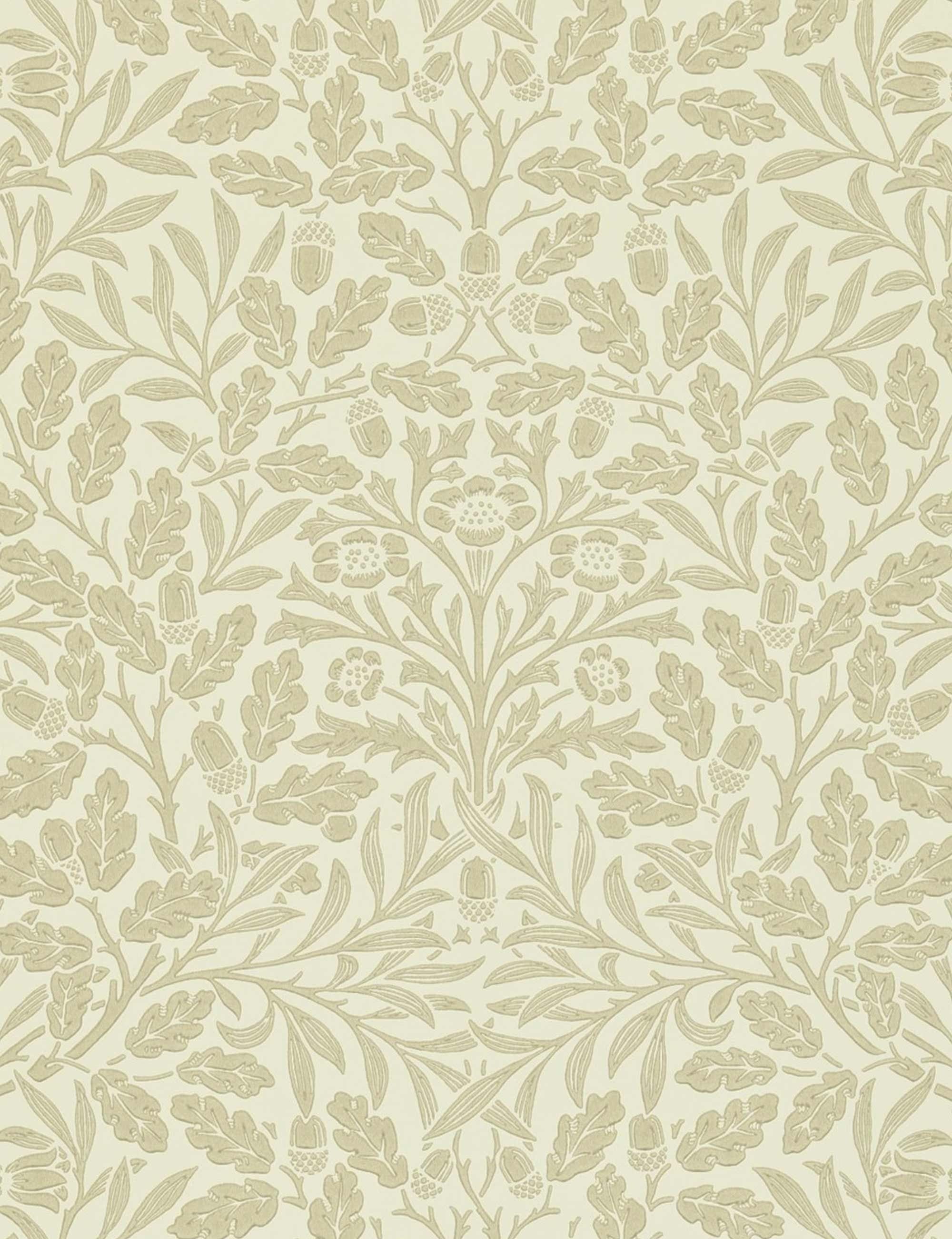 Morris & Co. Acorn Wallpaper, Sisal Swatch