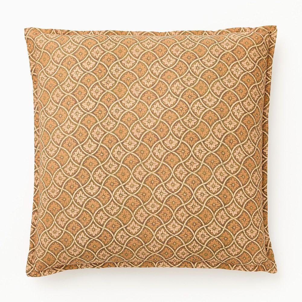 Diamond Floral Lattice Cushion Cover