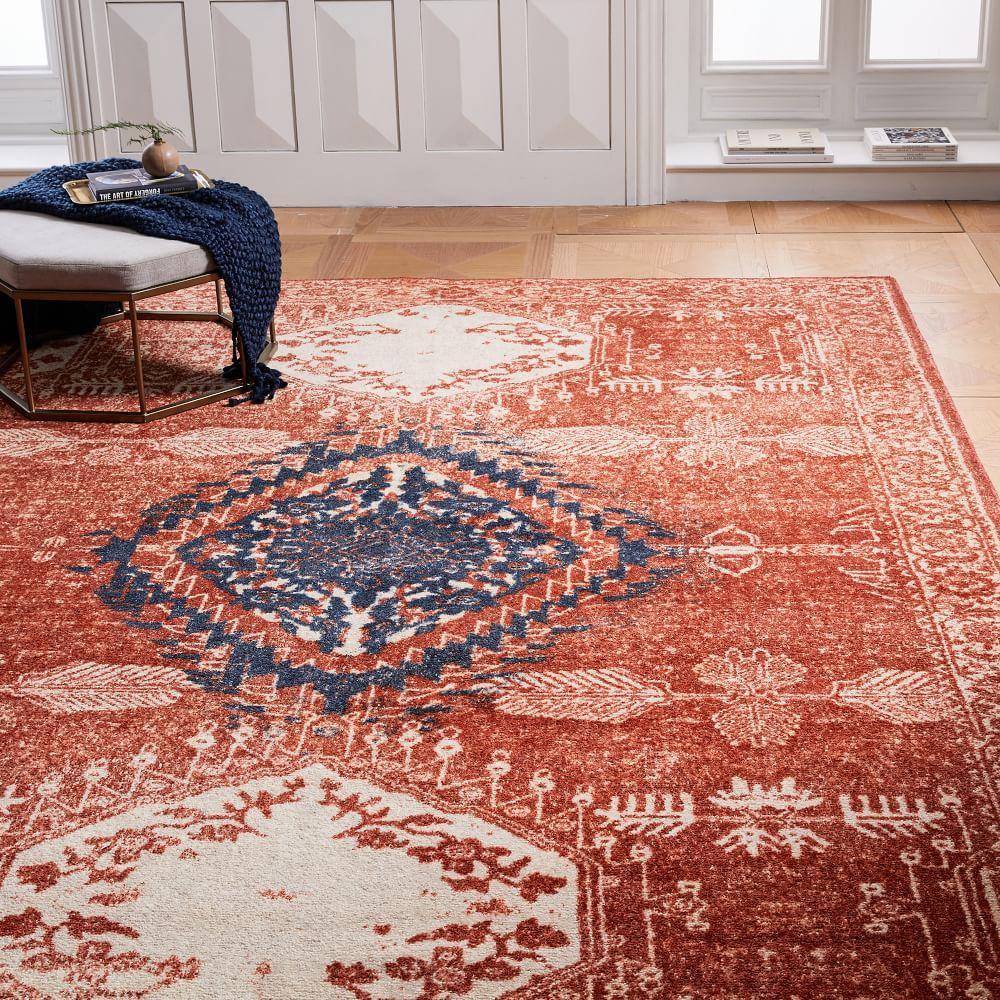 Distressed Medallion Rug