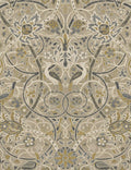 Morris & Co. Bullerswood Wallpaper, Stone/Mustard Swatch