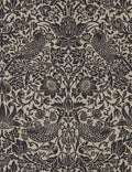 Pure Strawberry Thief Wallpaper Swatch, Charcoal