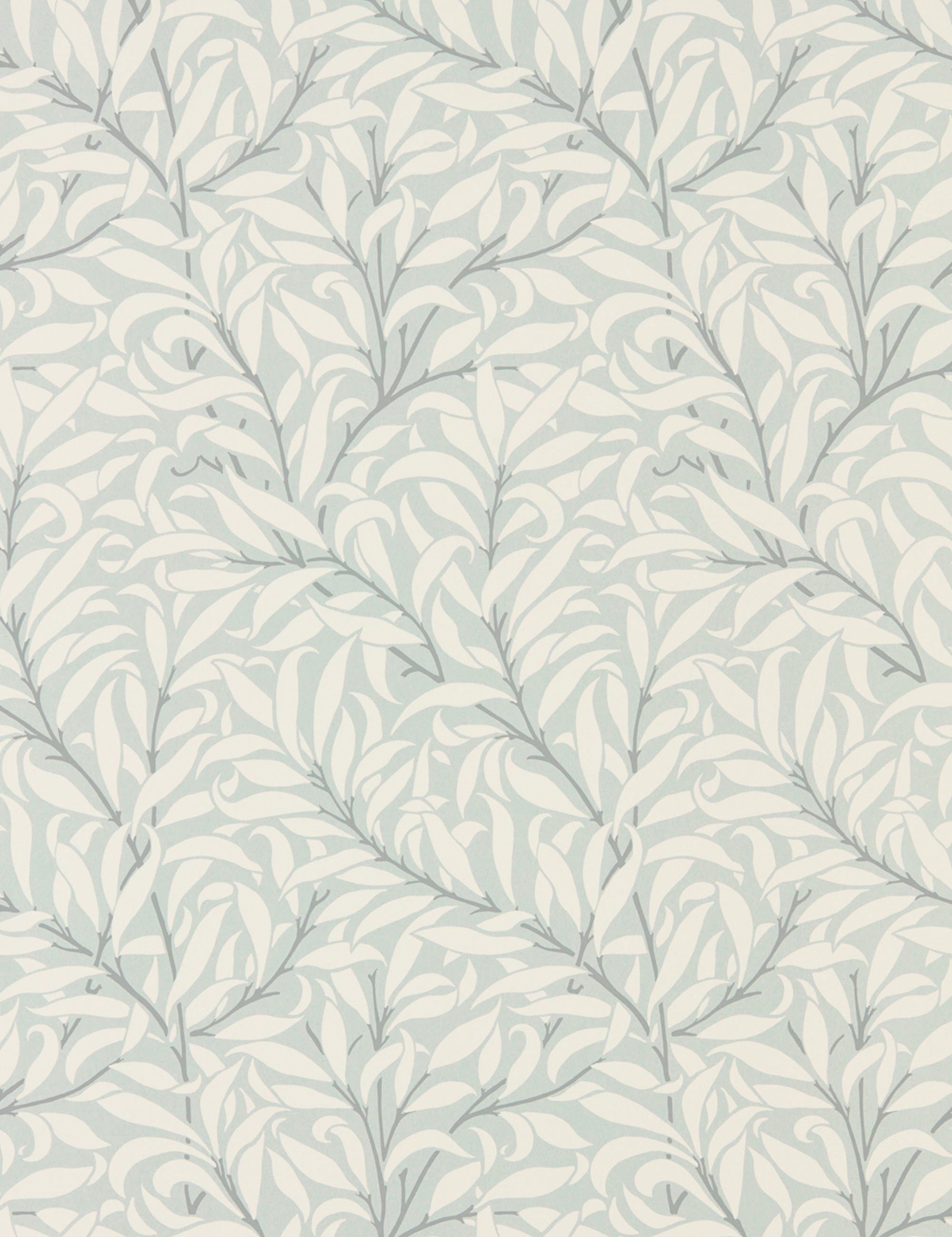 Morris & Co. Pure Willow Bough Wallpaper, Eggshell/Chalk Swatch