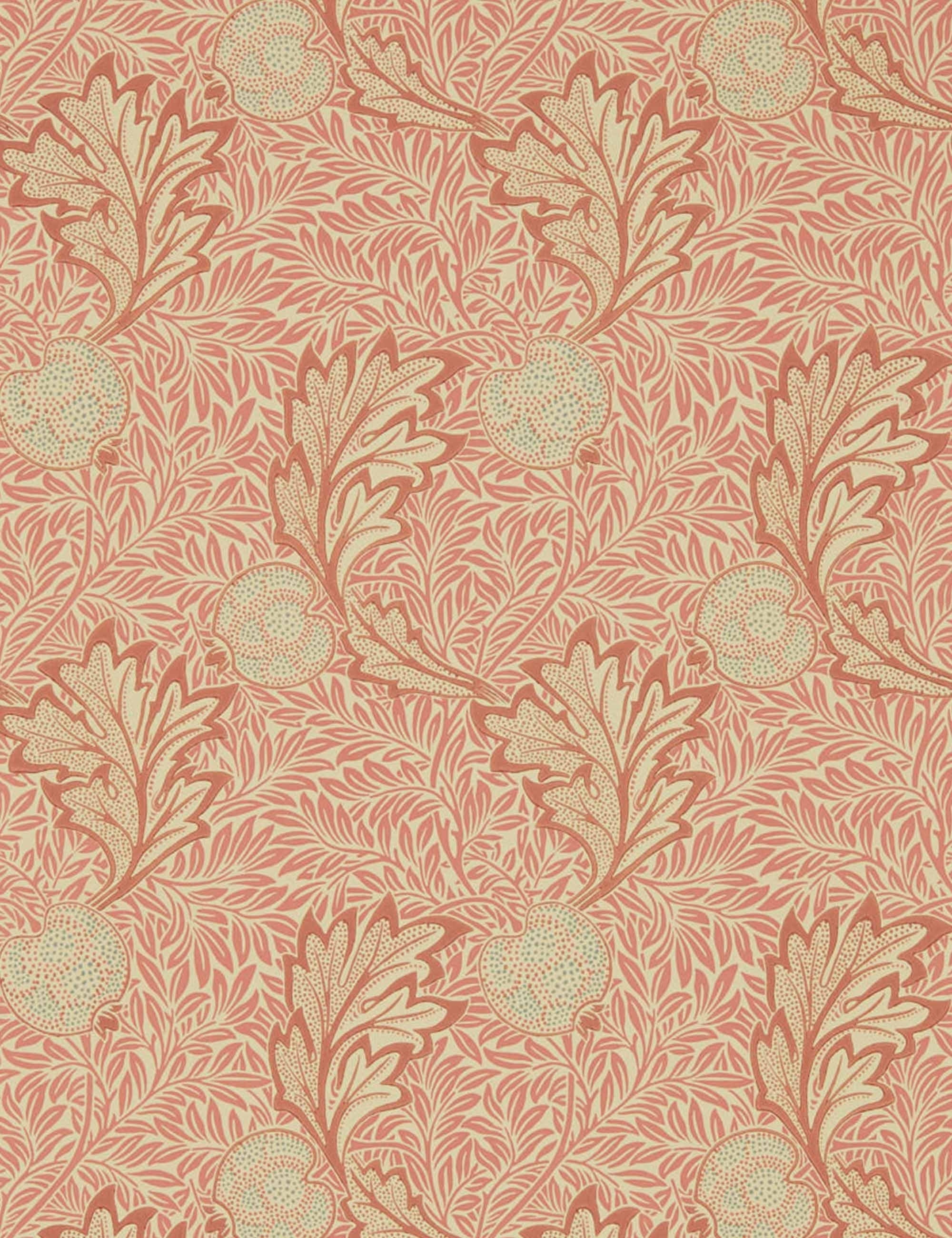 Morris & Co. Apple Wallpaper, Rust Gold Swatch
