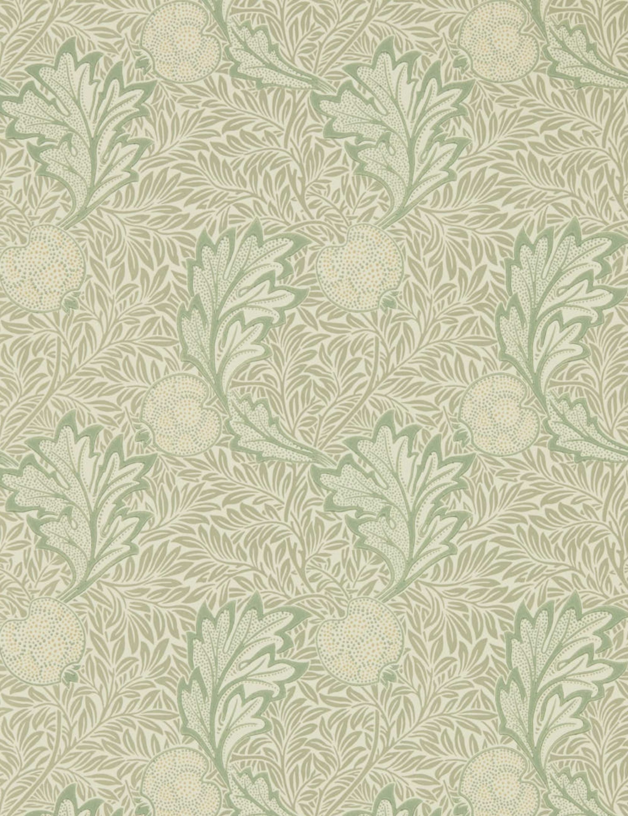 Morris & Co. Apple Wallpaper, Bay Leaf Swatch