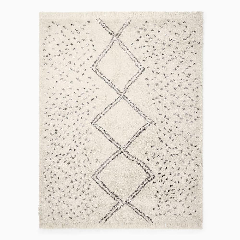 Dot Diamond Low-Shed Shag Rug