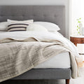 Double Cloth Offset Stripe Blanket