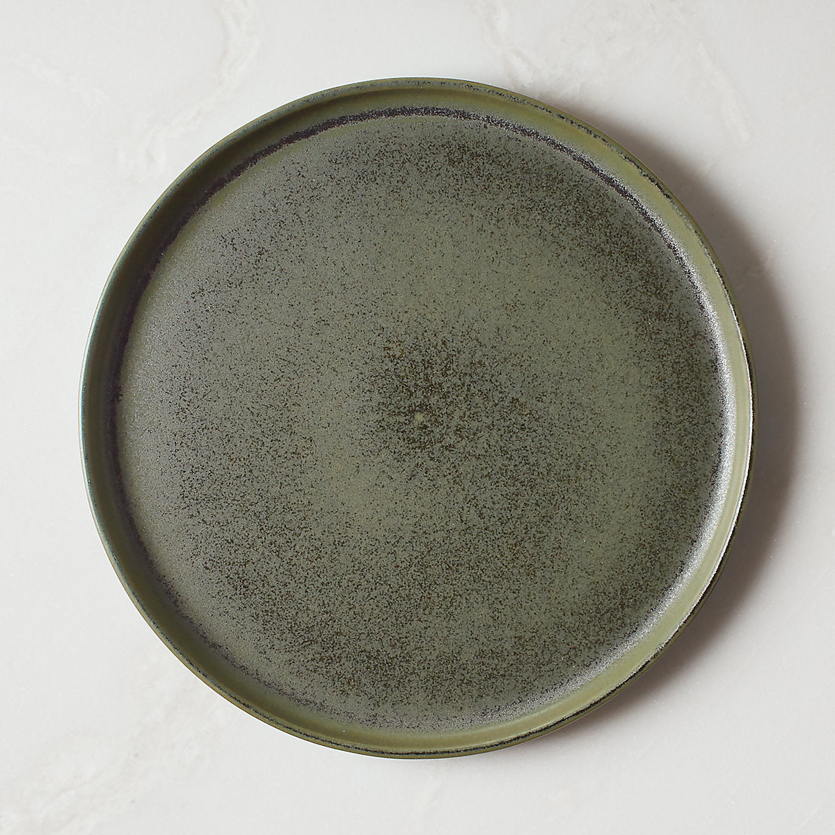 Drift 4-Piece Green Dinnerware Set with Soup Bowl with Reactive Glaze