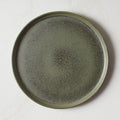 Drift 4-Piece Green Dinnerware Set with Pasta Bowl with Reactive Glaze