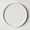 Drift 4-Piece Ivory Dinnerware Set with Soup Bowl with Matte Reactive Glaze