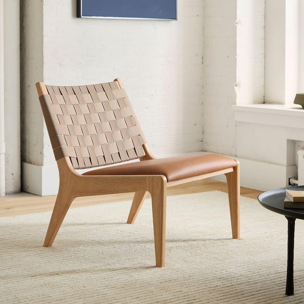 Dunham Leather Slipper Chair