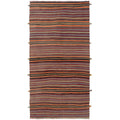 Ecarpetgallery Flat Weave Bohemian Dark Red Wool Kilim 46 X 810