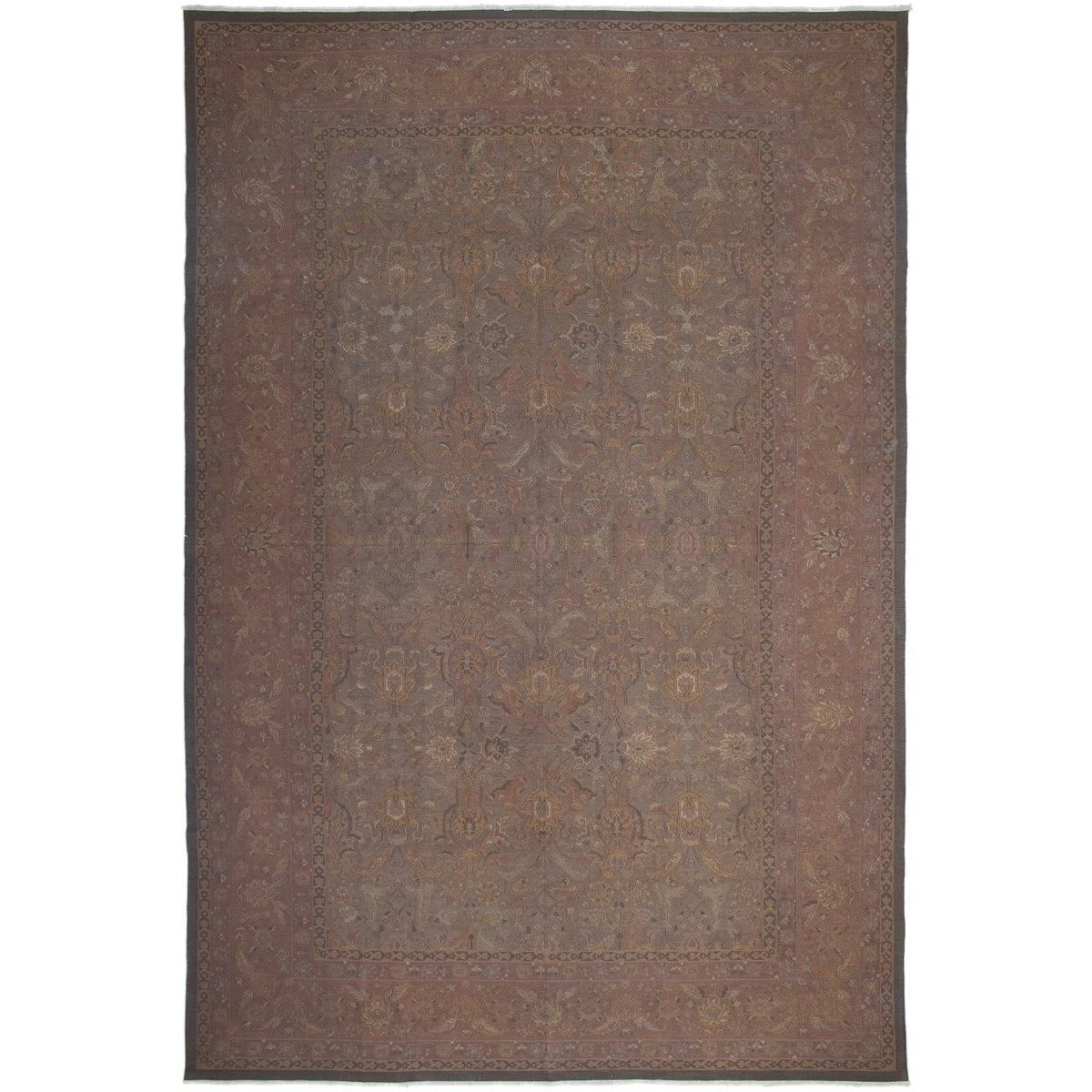 Ecarpetgallery Flat Weave Dynasty Dark Olive Green Wool Tapestry Kilim 116 X 176