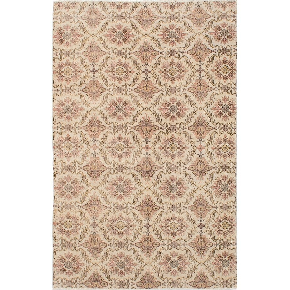 Ecarpetgallery Hand Knotted Antalya Vintage Cream Wool Rug 56 X 86