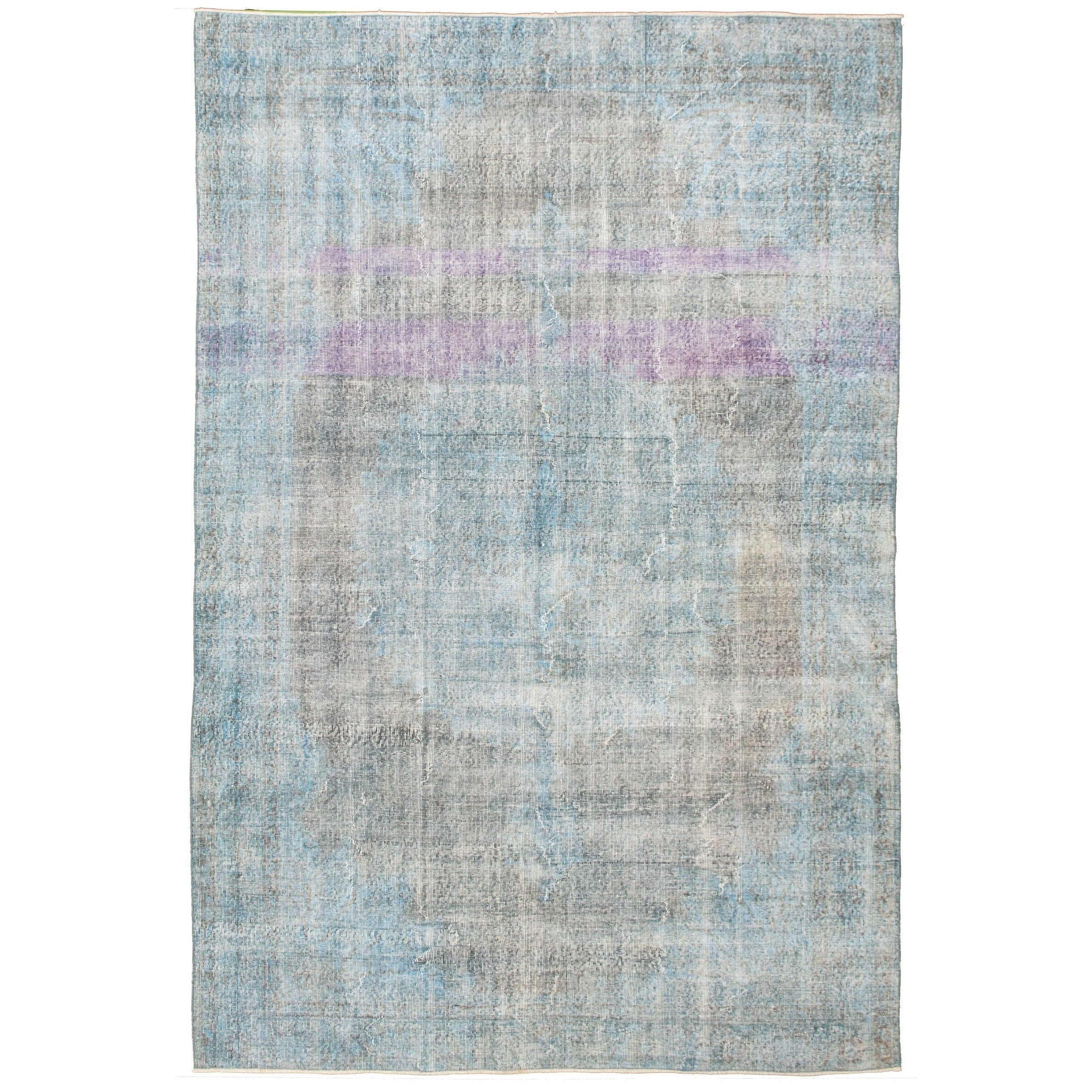 Ecarpetgallery Hand Knotted Color Transition Blue Rug 67 X 910