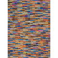Ecarpetgallery Handmade Cowhide Patchwork Multi Leather Rug 56 X 76