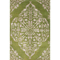 Ecarpetgallery La Seda Green Wool And Art Silk Hand Knotted Area Rug 64 X 97 64 X 97