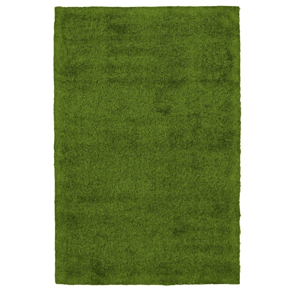Ecarpetgallery Machine Woven Art Grass Green Polyester Rug 50 X 70
