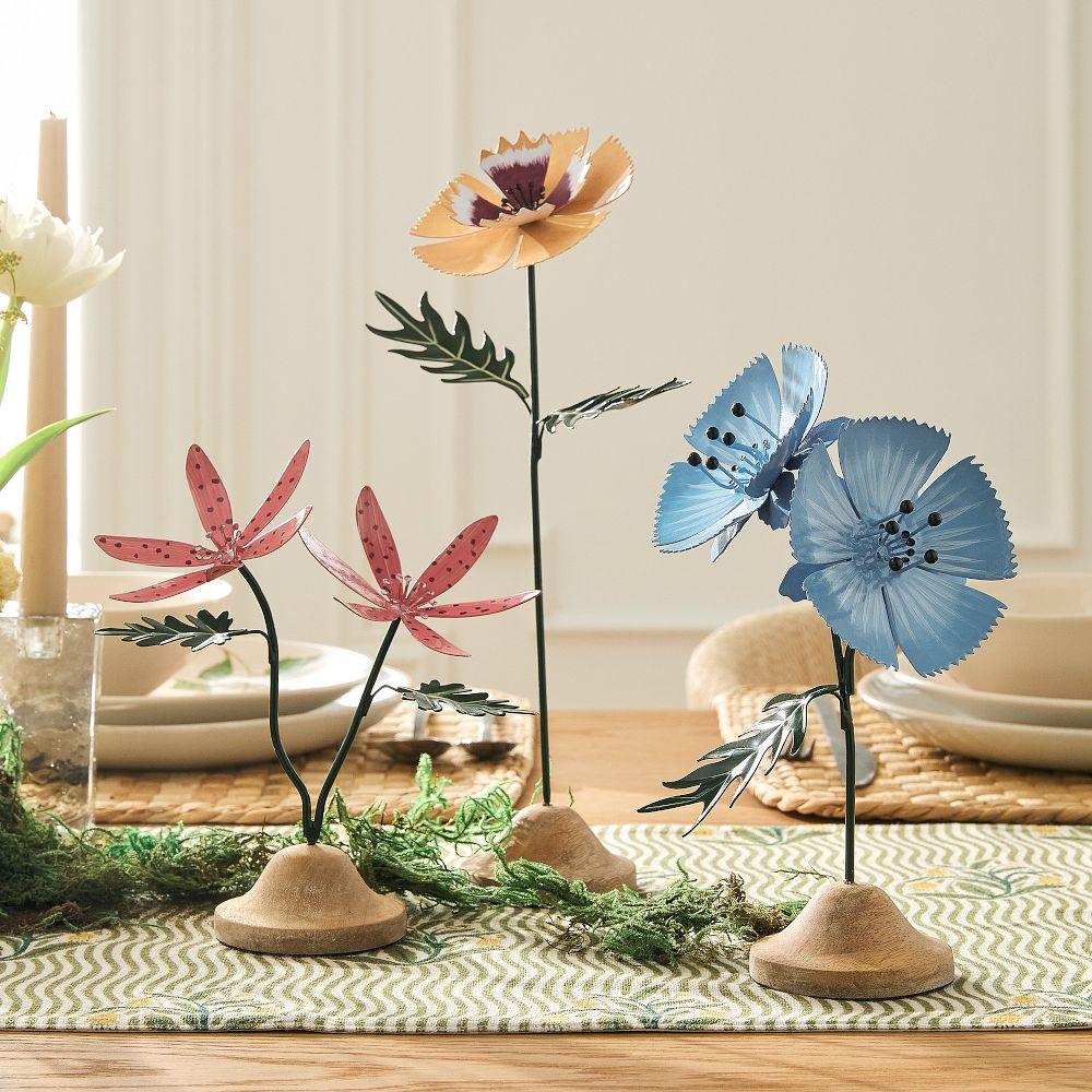 Metal Flower Objects