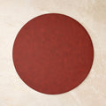 Easy-Care Round Faux Leather Placemats
