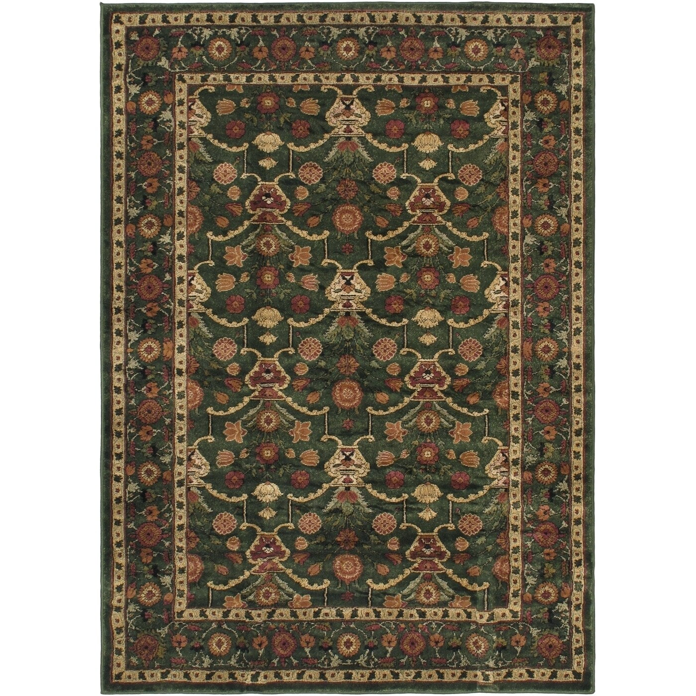 Ecarpetgallery Diamond Bamboo Blue Wool Rug 61 X 91