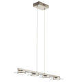 Elan Azenda Brushed Nickel 4 Light Linear Pendant
