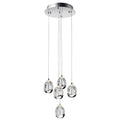 Elan Lavinia Chrome 5 Light Pendant Cluster